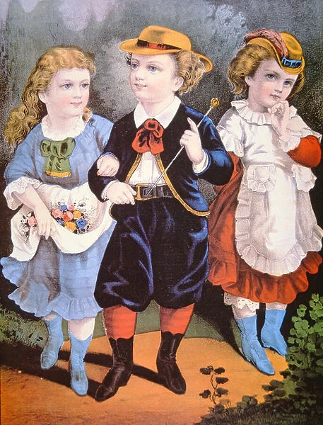 American Childrens Fashions, published by Currier & Ives (colour litho)