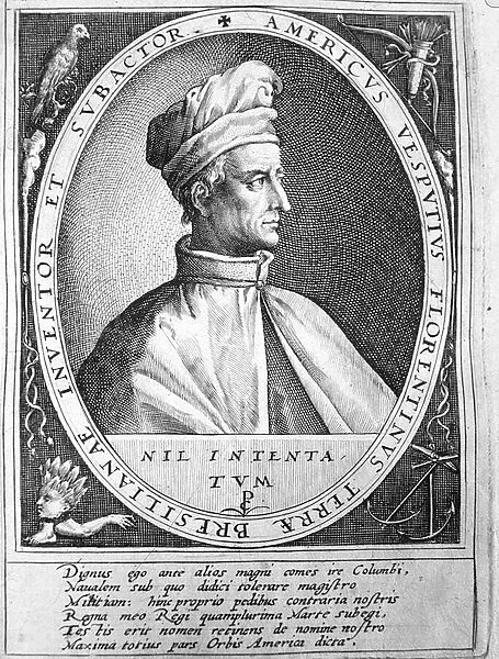 Amerigo Vespucci (1452-1512) (engraving)