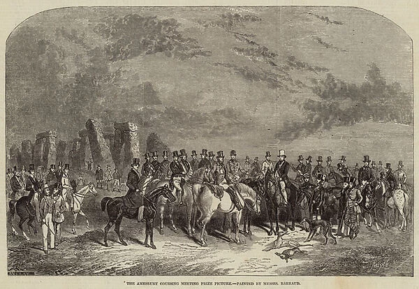 The Amesbury Coursing Meeting Prize Picture (engraving)