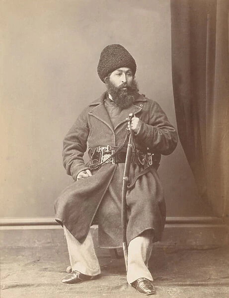 Amir Sher Ali Khan, 1878 circa (b  /  w photo)