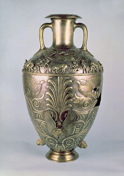 Amphora, late 4th century BC (silver gilt)