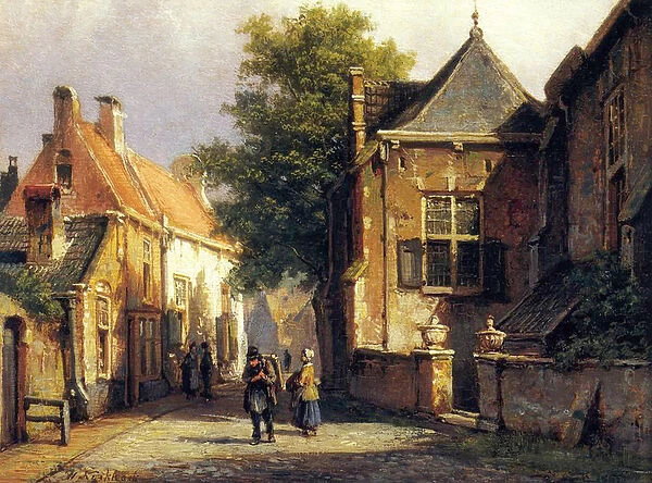 In Amsterdam (oil on canvas)