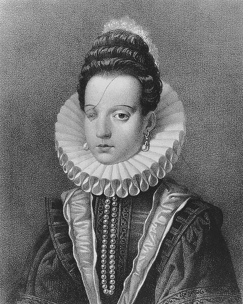 Ana de Mendoza, Princess of Eboli (engraving)