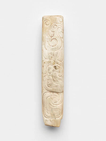 Ancestor tablet (bing), 10th century BC (jade, nephrite)