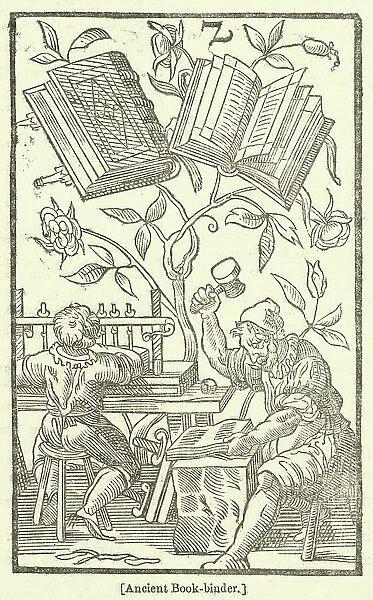 Ancient Book-binder (engraving)