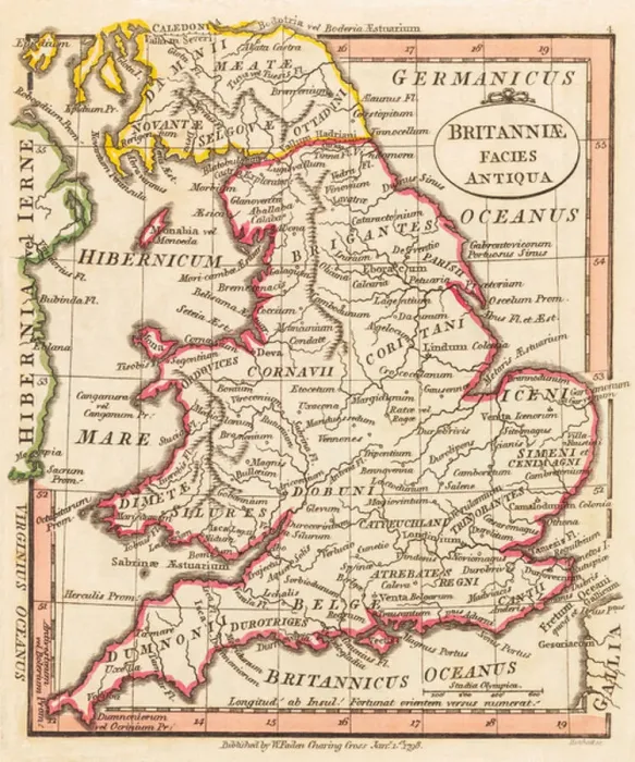 Framed Print : Ancient Britain. Map Framed Print : Ancient Britain. Map