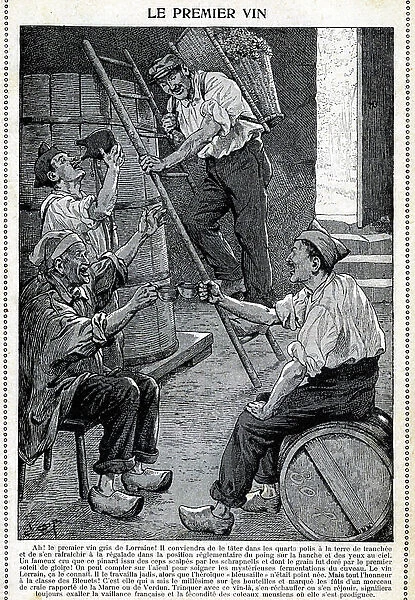 'And now let's get to work!' The first wine, 1918 (illustration)