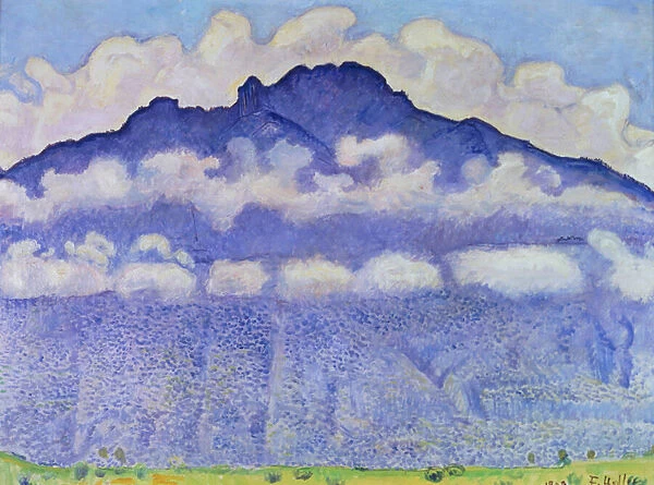 Andey Mountain, vue from Bonneville, 1909 (oil on canvas)