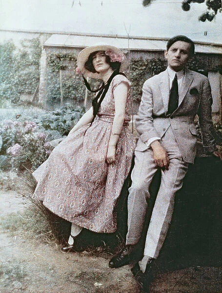 Andre Malraux with his first wife, Clara Goldschmidt, 21st October, 1921 (photo)