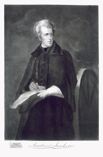 Andrew Jackson, 7th President of the United States of America, pub. 1901 (photogravure)