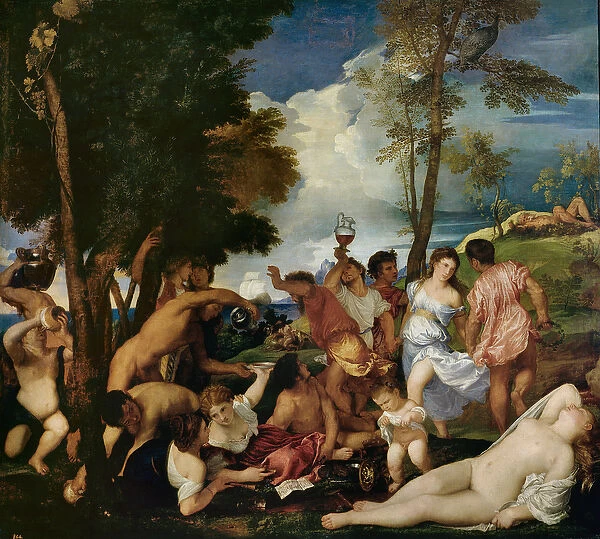The Andrians, c. 1523-4 (oil on canvas)