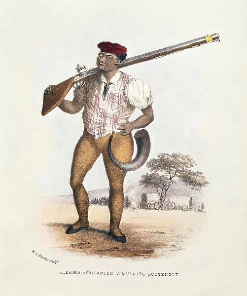 Andries Africander, a Mulatto Hottentot, illustration from