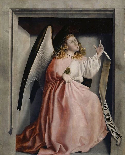 The Angel of the Annunciation from the Heilspiegel Altarpiece, c