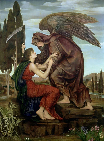 The Angel of Death, 1890 (oil on canvas)