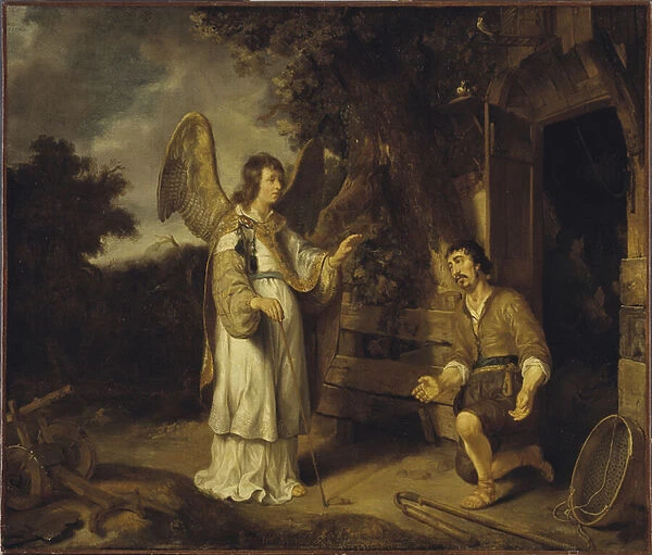 The Angel and Gideon, 1640 (oil on canvas)