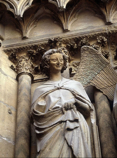 The angel with the smile of the Cathedrale de Reims