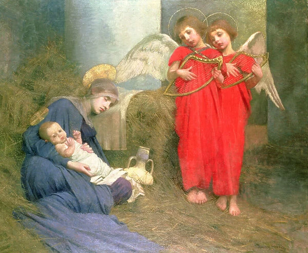 Angels Entertaining the Holy Child, 1893 (oil on canvas)