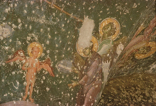 Angels from the Last Judgement, 14th century (fresco) (detail)