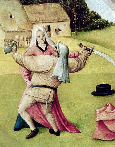Anger, detail from The Table of the Seven Deadly Sins and the Four Last Things, c. 1480 (oil on panel)