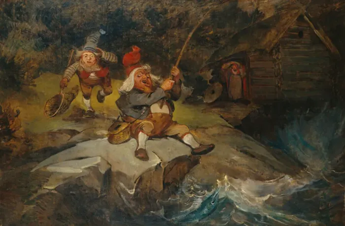 Framed Print : Angling, 1895