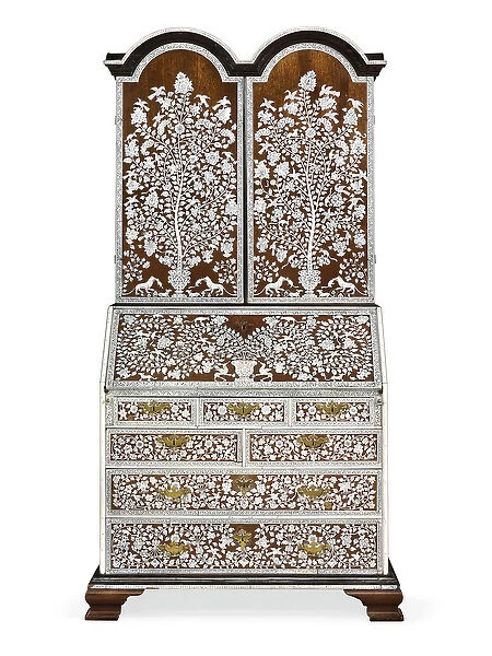 Anglo-Indian bureau-cabinet, Vizagapatam, c. 1720-30 (teak, ebony