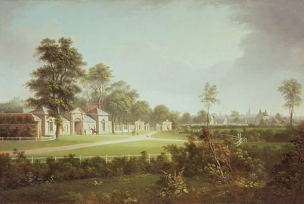 Annefield with Glasgow beyond, c. 1800 (oil on canvas)