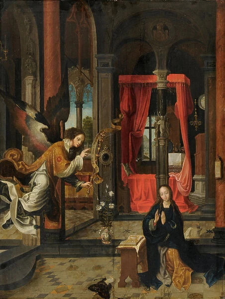 The Annunciation, 1520-30 (oil on wood)