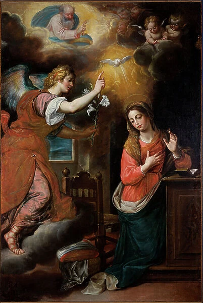 Annunciation, after 1600 (oil on canvas)