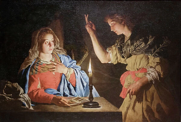 Annunciation, 1635-40 (oil on canvas)
