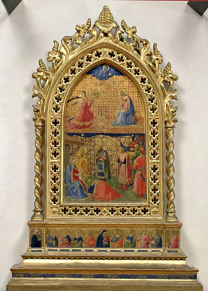 The Annunciation and the Adoration of the Magi (tempera on panel)