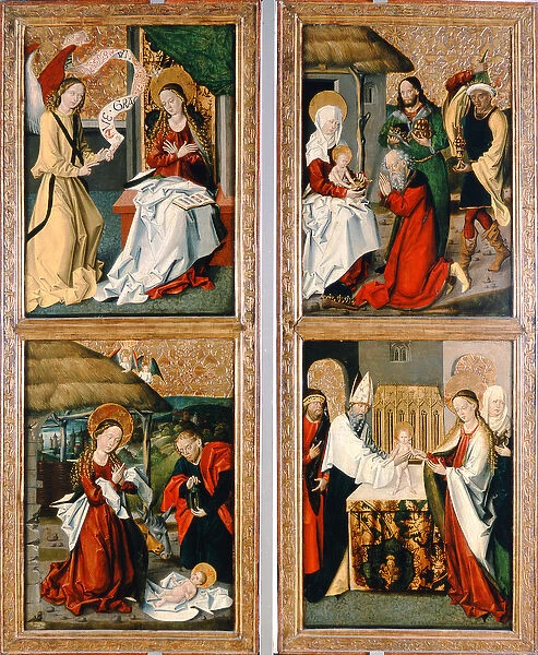 The Annunciation, the Birth of Christ, the Adoration of the Magi and the Presentation
