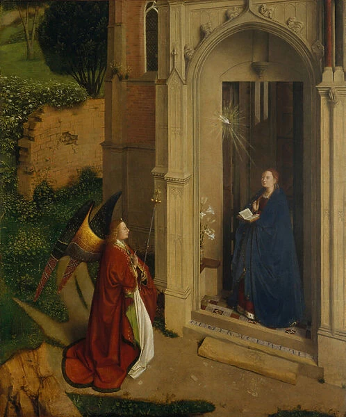 The Annunciation, c. 1450 (oil on wood)