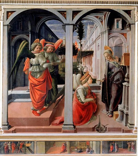 Annunciation Detrempe on wood by Filippo Lippi (ca. 1406-1469) 1440 approx. Sun