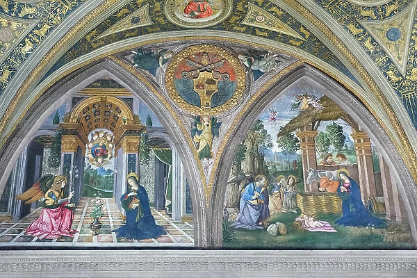 Annunciation and Nativity, Hall of the Mysteries of the Faith, Borgia apartments (fresco)