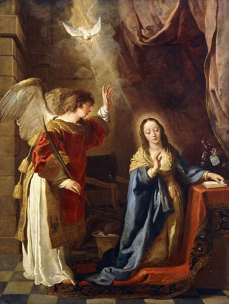 The Annunciation, (oil on canvas)