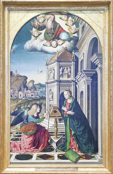 The Annunciation (oil on wood)