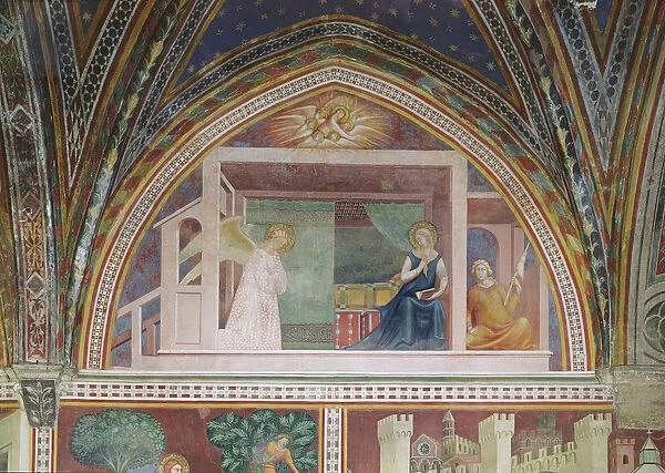 The Annunciation, from a series of Scenes of the New Testament (fresco)