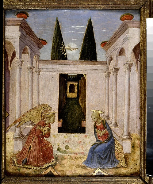 The Annunciation (tempera and gilding on panel)