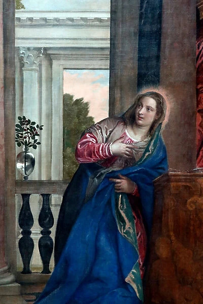 The Annunciation of the Virgin 16th century (oil on canvas)