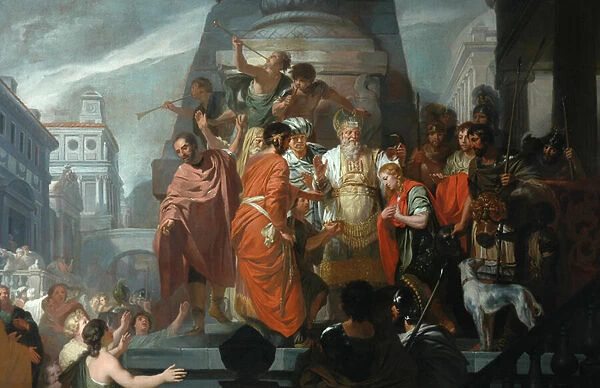 Anointing of David (oil on canvas)
