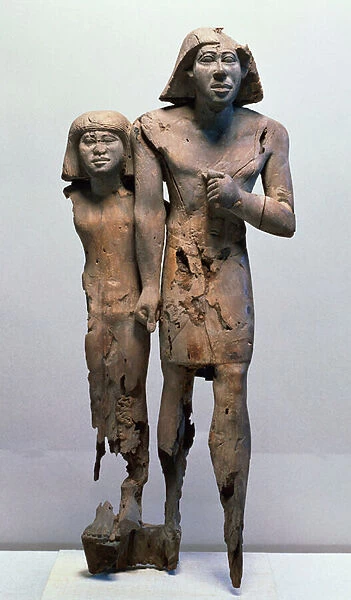 Anonymous couple known as the Memphis Couple (acacia wood) (see also 154095)