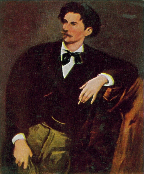 Anselm Feuerbach, German artist (colour litho)