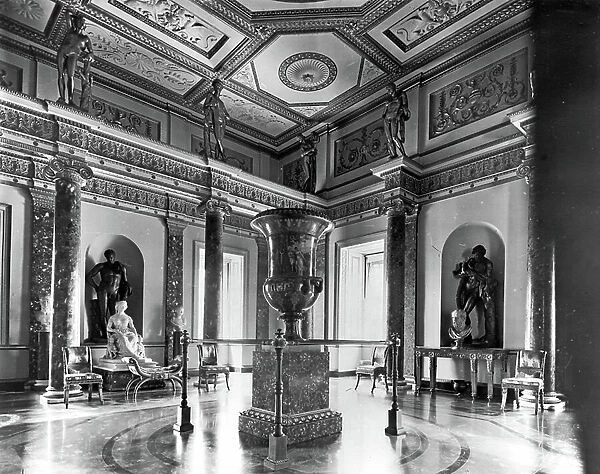 The Ante Room, Syon House, London, from The English Country House (b / w photo)