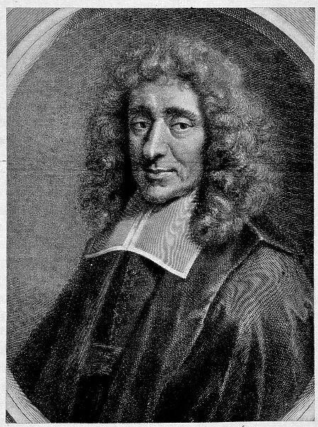 Antoine Furetiere (1619-1688), engraving by Edelinck