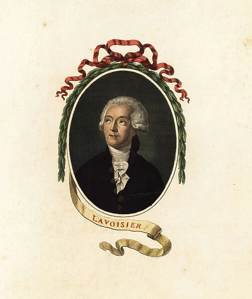 Antoine Lavoisier, French chemist, economist and nobleman. 1805 (engraving)