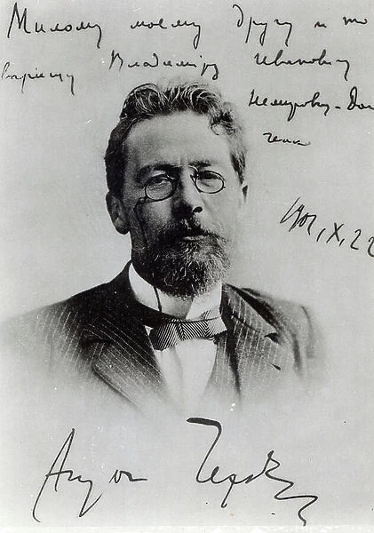 Anton Chekhov, 1901 (b / w photo)