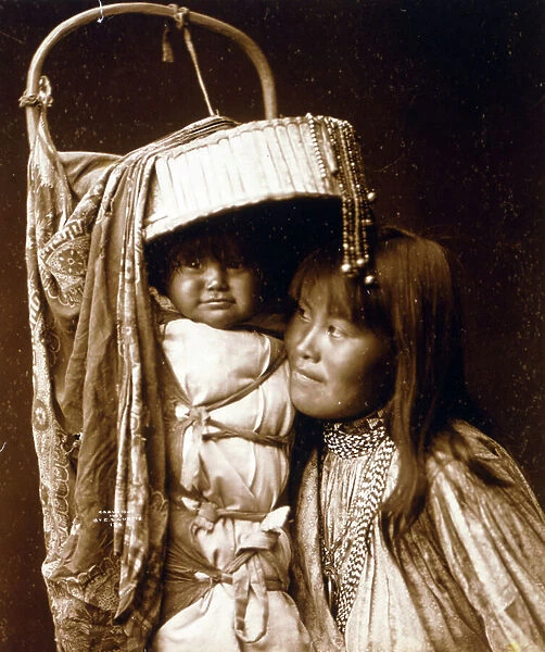 Apache girl and Papoose