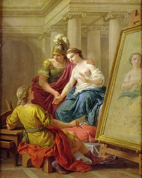 Apelles in Love with the Mistress of Alexander, 1772 (oil on canvas)