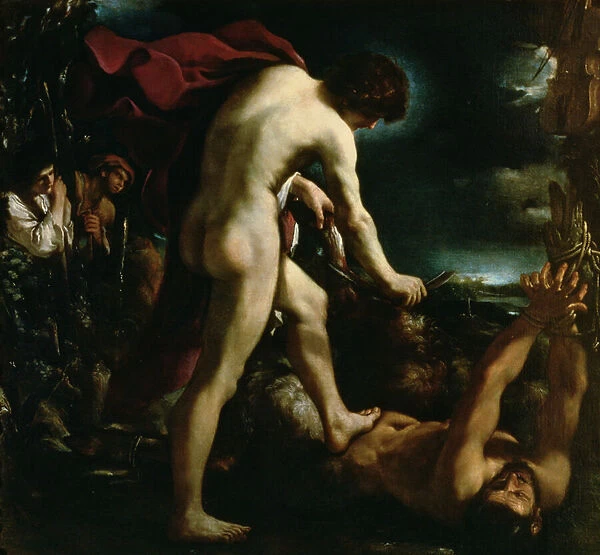 Apollo flaying Marsyas, c. 1618 (oil on canvas)