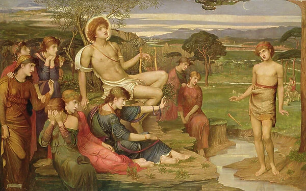 Apollo and Marsyas, 1879 (oil on canvas)